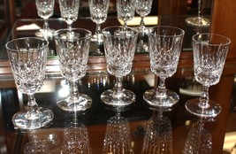 Set of 5 Edinburgh Crystal Appin Cut 3.75” Sherry / Cordial Stem Glasses, Signed - £36.05 GBP