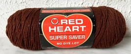 Red Heart Super Saver Worsted Acrylic 4 Ply Yarn - 1 Skein 8 oz Brown #328 - £7.53 GBP