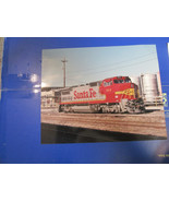 8&quot; X 9.75&quot; COLORED PHOTO OF SANTA FE ENGINE #504 BY BOB WINKLE - $7.99