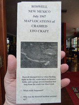 #A-51 Guide To Roswell 1947 Ufo Crash Site Map Alien Weird Maps Locations Aliens - £3.99 GBP