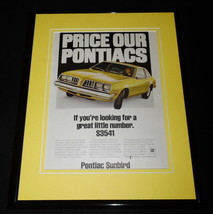 1978 Pontiac Sunbird Framed 11x14 ORIGINAL Vintage Advertisement - £34.84 GBP