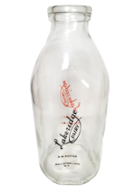 Vintage 1950&#39;s Lakeridge Dairy Ballston Lake NY One Gallon New York Milk Bottle - £19.48 GBP