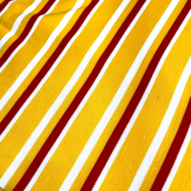 Vintage Knit Double Knit Fabric Orange Yellow White Stripe 1.5 Yard X 66” - $9.99