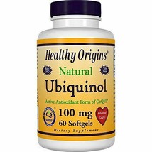 NEW Healthy Origins Ubiquinol Soy Free Non-GMO Gels 100 Mg 60 Count - £44.03 GBP