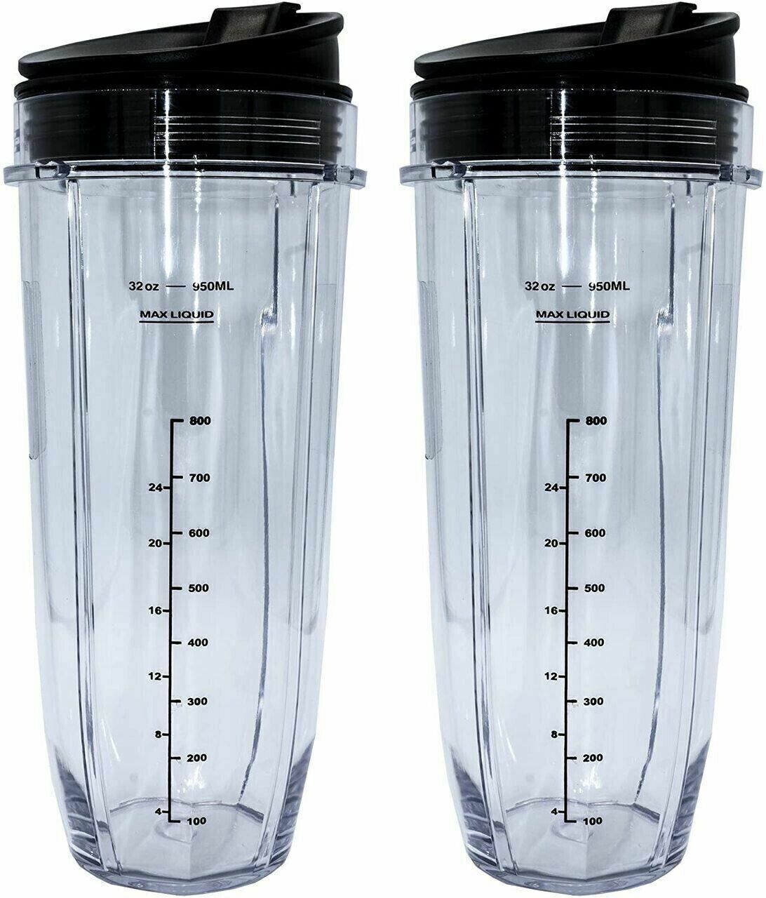 ( 2 Pack ) 32 Ounce Cup with Sip N Seal Lids Compatible with Ninja Auto-iQ iQ 10 - £24.55 GBP