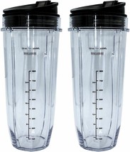 ( 2 Pack ) 32 Ounce Cup with Sip N Seal Lids Compatible with Ninja Auto-iQ iQ 10 - £24.98 GBP