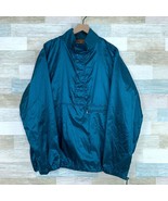 Eddie Bauer Vintage 90s Pullover Windbreaker Jacket Blue Rain Retro Mens... - $56.41