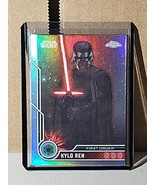 2023 Topps Chrome Star Wars #71 Kylo Ren SILVER REFRACTOR First Order - $91.03 MXN