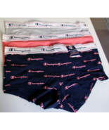 3 Champion Women&#39;s boyshorts Size 3XL  Print Coral and gray Cotton Blend - $20.74