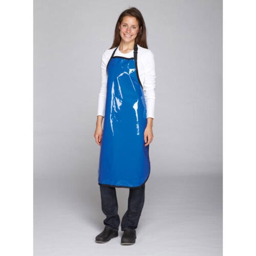 GROOMER BARBER STYLIST Vinyl WATERPROOF BLUE APRON Bib Grooming Hair Rep... - $19.99