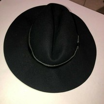 Asos Floppy Brim Black Wool Boho Hat - £10.08 GBP