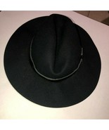 Asos Floppy Brim Black Wool Boho Hat - £10.11 GBP