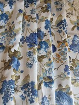 Summer Cotton by the yard, Floral Fabric, For Curtain Drapes Pillows Craft - £31.17 GBP