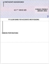EGP Blank Laser Top Checks w/Two Vouchers, 1000 Count 3 2/3&quot; Checks - £48.29 GBP