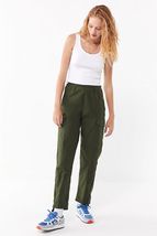 New Vintage 70s Women&#39;s Swedish army trousers pants military cargo combat green - £15.98 GBP