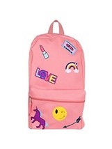 Girl&#39;s 16&quot; Love Emoji Unicorn Backpack - £20.03 GBP