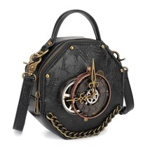 Vintage Steampunk Messenger Bag Handbag Retro Ladies Cross Body Shoulder... - £39.79 GBP
