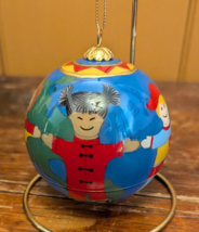 Vtg 2001 LI BIEN Christmas Ornament Pier 1 Imports Children Around The W... - £11.20 GBP