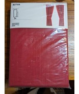 New Ikea Ritva Curtain, standard 57 x 98&quot; 1 Pair of Window Drapes, Red, ... - £28.75 GBP