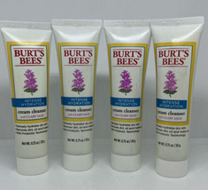 4 Burt&#39;s Bees Intense Hydration Cream Cleanser Clary Sage 0.75 oz Ea Travel Size - £17.02 GBP