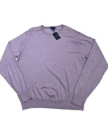 Peter Millar Excursionist Sweater XL Purple Flex Pullover Crew Neck Wool... - $154.29 CAD