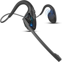 Bluetooth 5.3 Headset w Microphone Boom for Computer Phones PC Open Ear Headset  - $69.80