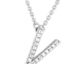 &quot;v&quot; Women&#39;s Necklace .925 Silver 274024 - $49.99