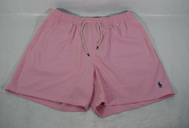 Polo Ralph Lauren Mens Swim Trucks Shorts Drawstring Pink 2XL - £47.48 GBP