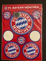 FC Bayern German Bundesliga Munchen Sticker Sheet 7 Stickers Total 3.5&quot;,... - $5.45