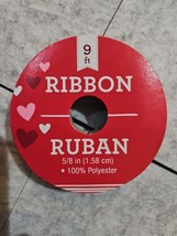 Valentine&#39;s Day Ribbon 5/8 Inch x 9 Feet - $2.16