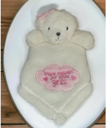 Baby Gear Lovey Pink Bear Thank Heaven for Little Girls Security Blanket... - £8.20 GBP