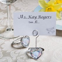 Heart Shaped Engagement Ring Place Card-Photo Holders - $3.99