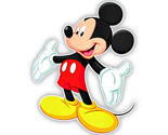 Funny Mickey Mouse Sticker Vinyl Decal Precision Cut Waterproof Laptop C... - $4.50+