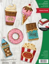 DIY Bucilla Snack Food Ice Cream Coffee Donut Soda Tree Ornament Kit 89488E - $32.95