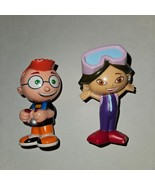 2 Disney Little Einsteins Plastic Toy Figures Lot Leo June Goggles - £27.20 GBP