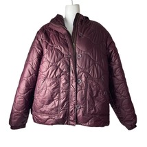 American Eagle Outfitters Maroon Puffer Jacket Size XL Womens - £35.81 GBP