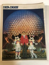 Vintage 1987 Delta Digest Magazine Epcot Disney Mickey Mouse - £8.49 GBP