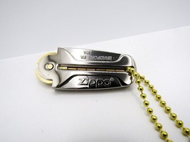 Zippo Metal Flint Dispenser Gold/Silver Case Mint Rare - $124.00
