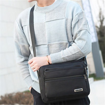 Men&#39;s Oxford Crossbody Bag Messenger Shoulder Bookbag School Satchel Travel - $16.99