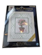 Dimensions Gold Nuggets Honey Jar Floral Counted Cross Stitch Vtg 8&quot;X10&quot; 2002 - £54.36 GBP
