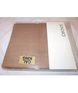 DKNY Iridscent Sheer Cal King bedskirt The Actress Dusky rose - $57.55