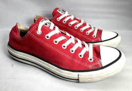Converse Chuck Taylor All Star Red Men’s Size 11 M 9696 Athletic Low Top Shoes - £32.20 GBP