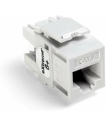 Leviton 61110-OW6 eXtreme Cat 6 QuickPort Connector, 10-Pack, White - £109.45 GBP