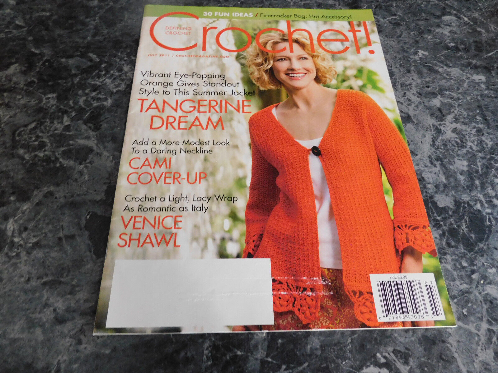 Crochet! Magazine July 2011 Raspberry Lace Top - $2.99