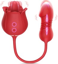 Dildo Vibrator Sex Toys for Women, Rose Adult Toys with G Spot Vibrators - £22.72 GBP