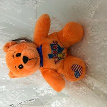 Symbolz Bean Bag Bottom Bear Texas Yellow Rose Teddy Bear 8&quot; Orange Plus... - $11.29