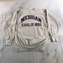 Vintage University of Michigan School of Music Champion Crew Neck Sweatshirt 2XL - £58.53 GBP