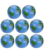 8 Pack Inflatable Globe Blow Up World Globe Pvc World Globe Inflatable E... - £22.25 GBP