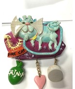 Romans cat magnet 24315D blue cat catnip 3 1/4” x 2 1/2” - $5.99