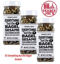 3 Packs Trader Joe&#39;s Everything but The Bagel Sesame Seasoning Blend 2.3 oz Each - £12.42 GBP